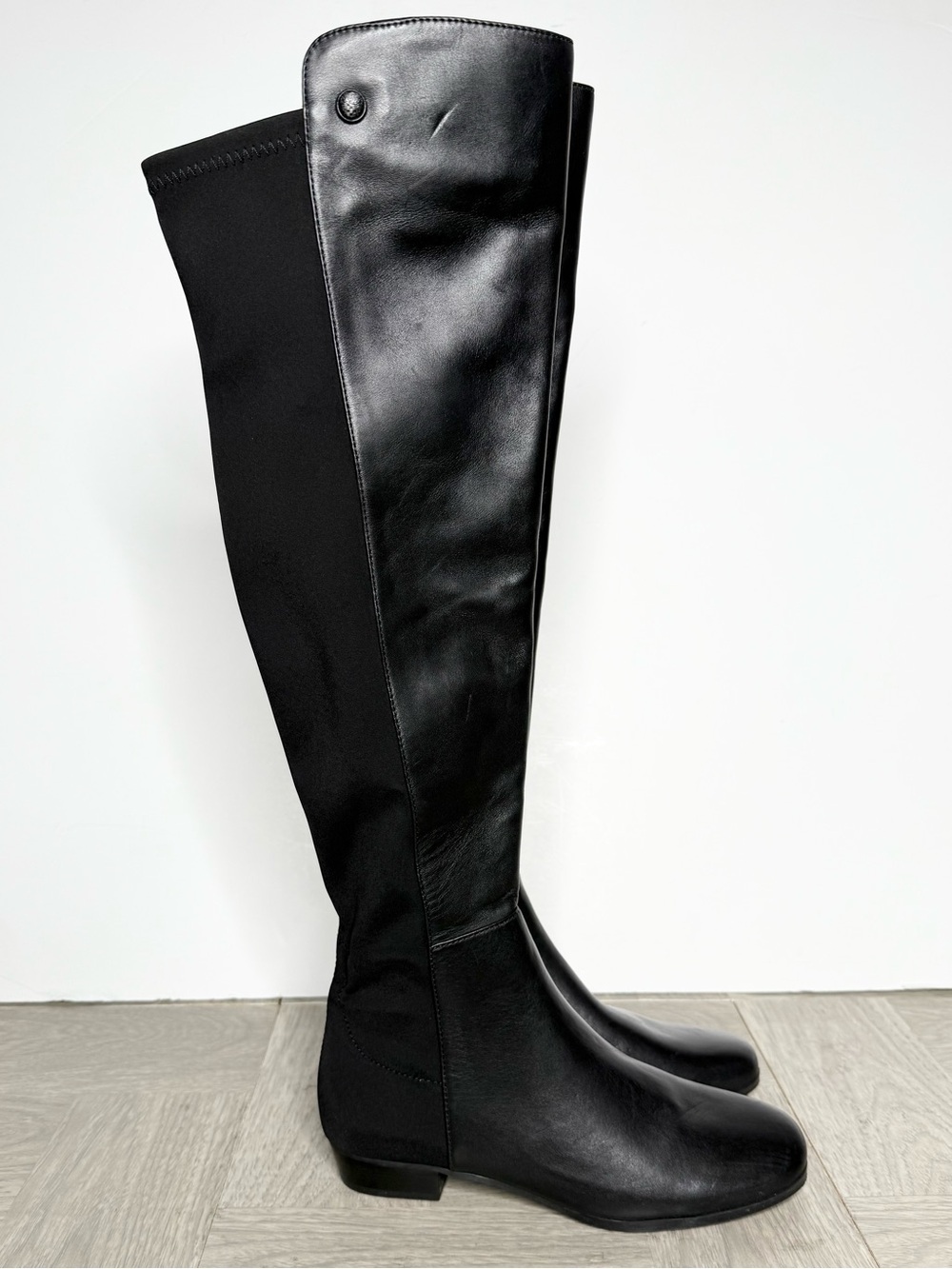 Vince Camuto Karita Black Leather Tall Boot 5 1/2 M